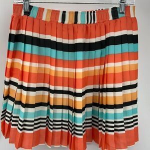 BCBGENERATION small striped pleated skirt